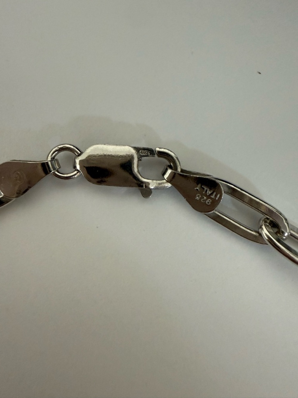 Paper Clip NK 22” Italian 925 - Picture 2 of 2